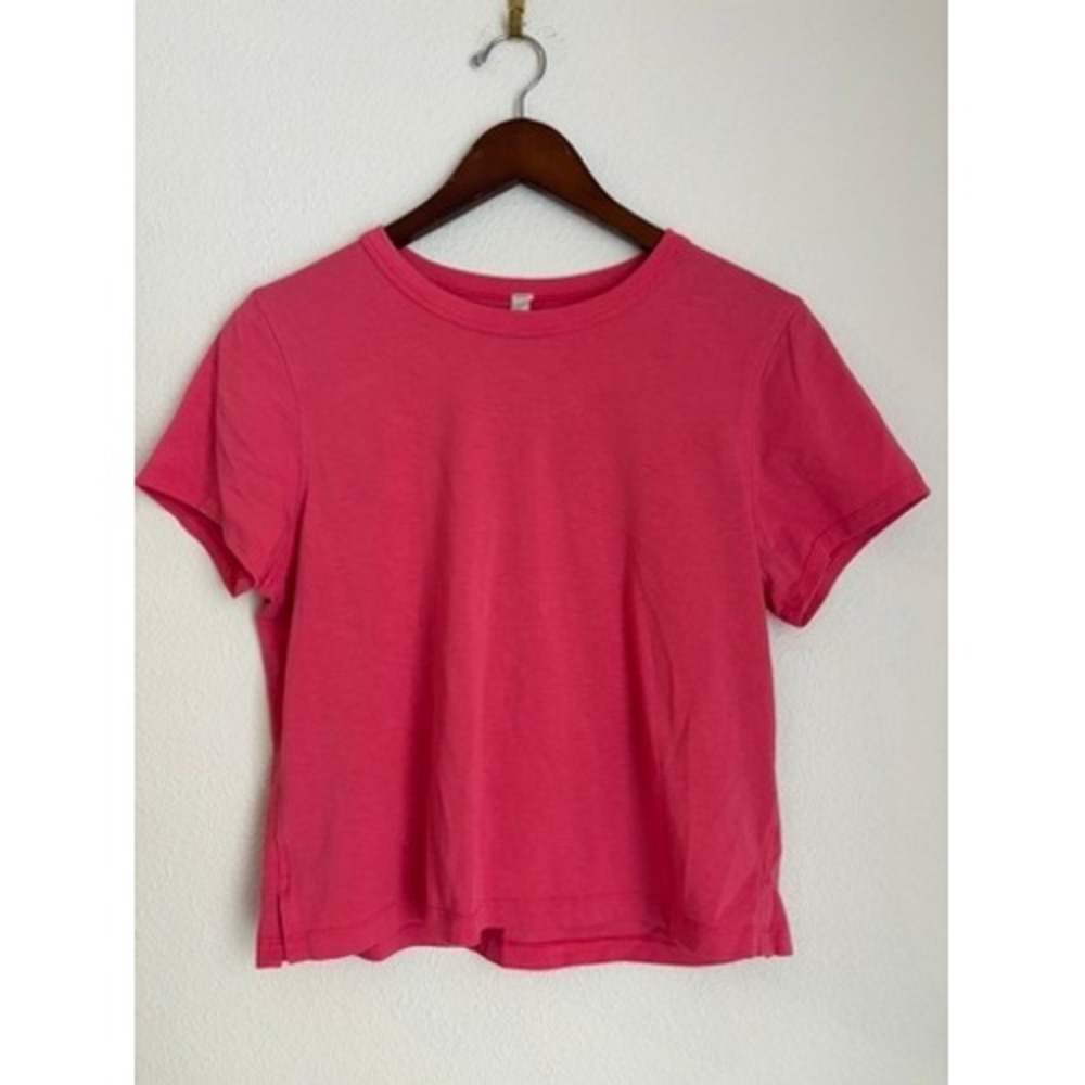 Lululemon Love Crewneck Short Sleeve T-Shirt Pink Size 6 LW3FG0S